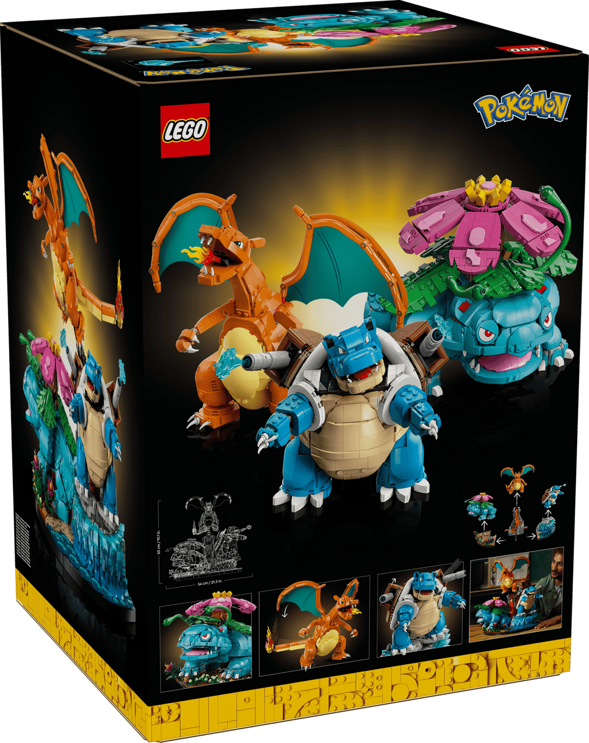 Venusaur, Charizard and Blastoise