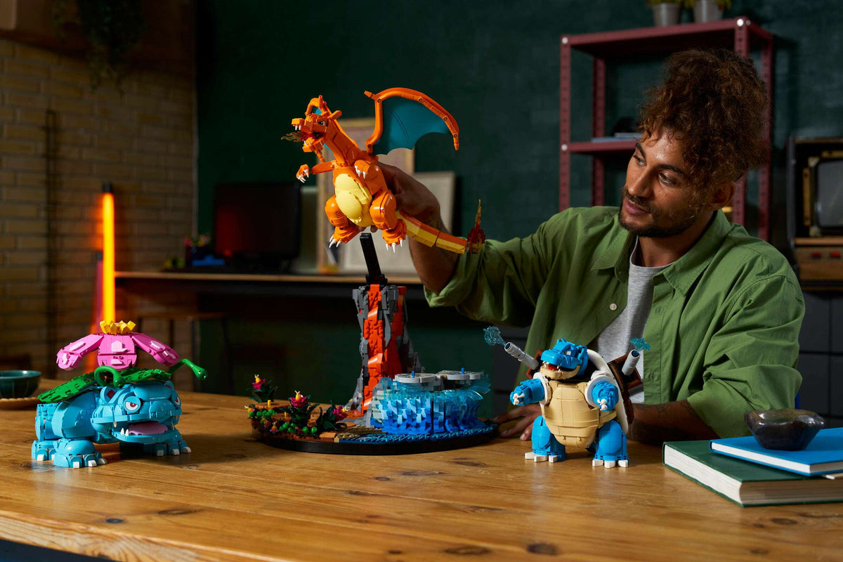 Venusaur, Charizard and Blastoise