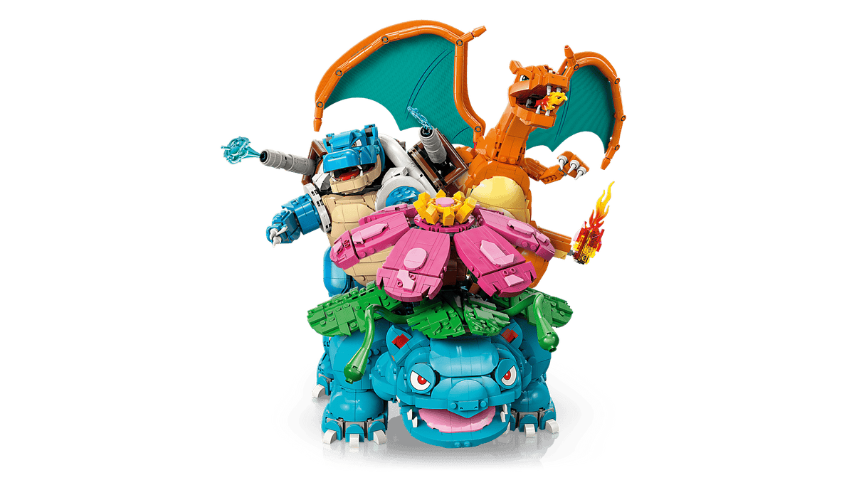 Venusaur, Charizard and Blastoise
