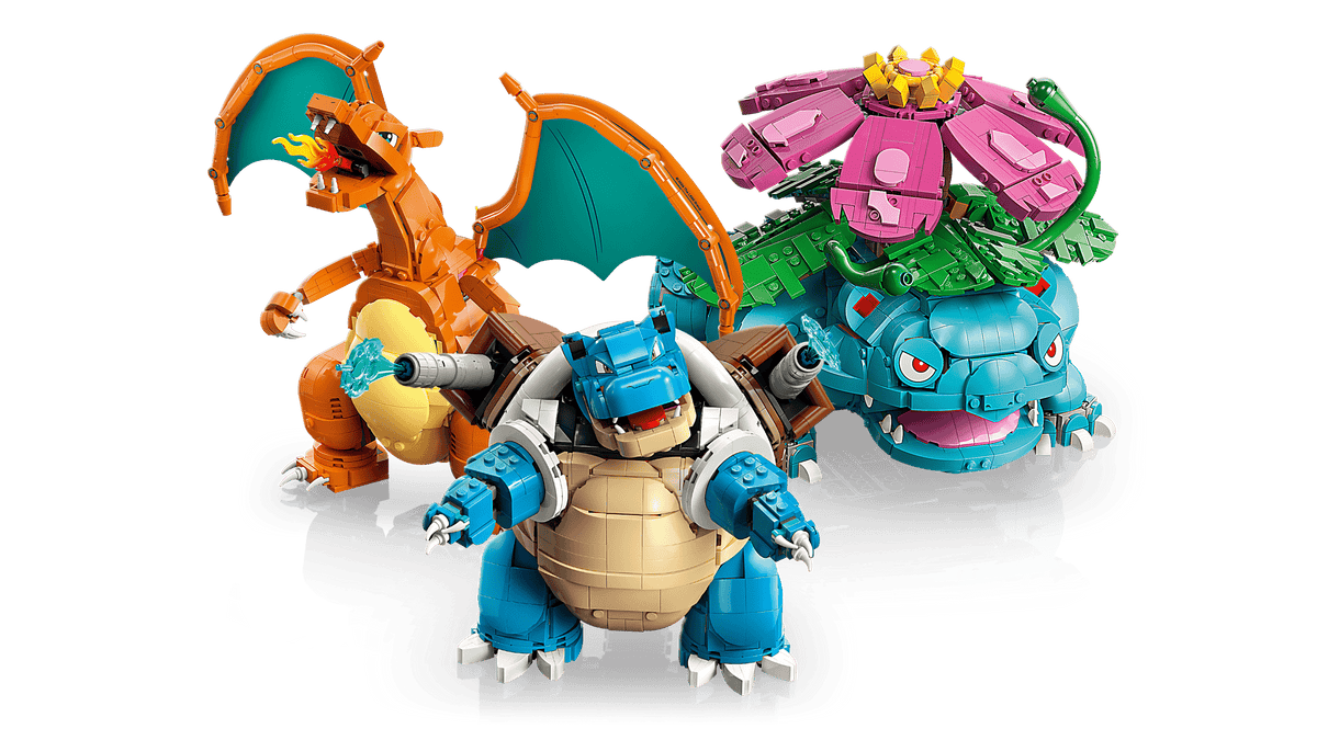 Venusaur, Charizard and Blastoise